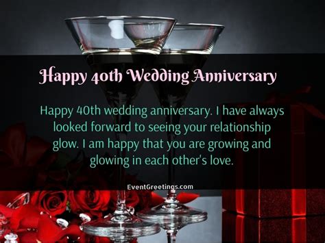 happy 40th wedding anniversary wishes.